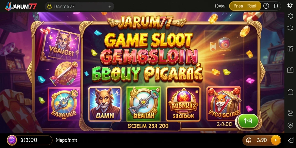 Tampilan gameplay menarik dari game Slot JARUM77.