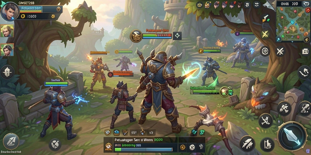 Screenshot gameplay OMSET288 menampilkan petualangan seru di dunia MMORPG.