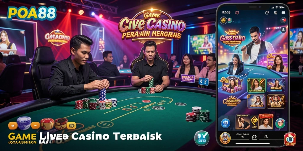 Tampilan gameplay mendebarkan dari POA88 Live Casino.