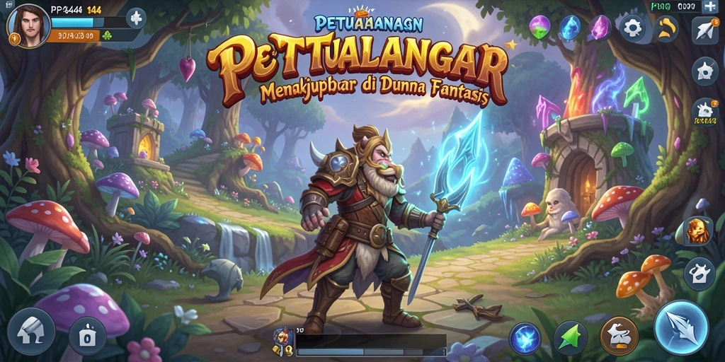 Tangkapan layar dari gameplay PP444 yang menunjukkan aksi petualangan yang mendebarkan.