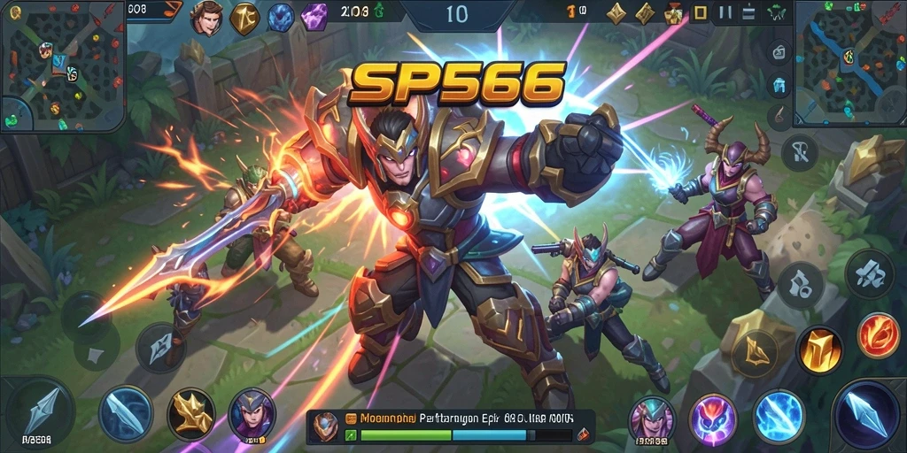 Gameplay seru di SP666 dengan pertarungan tim yang strategis.