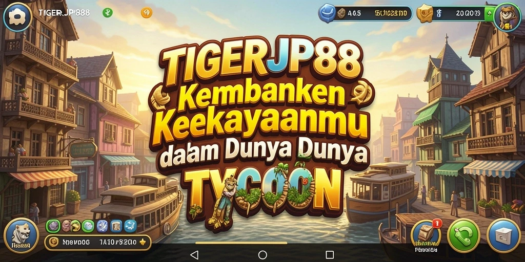 Screenshot gameplay <strong>TIGERJP88</strong> menunjukkan aksi manajemen bisnis yang seru.